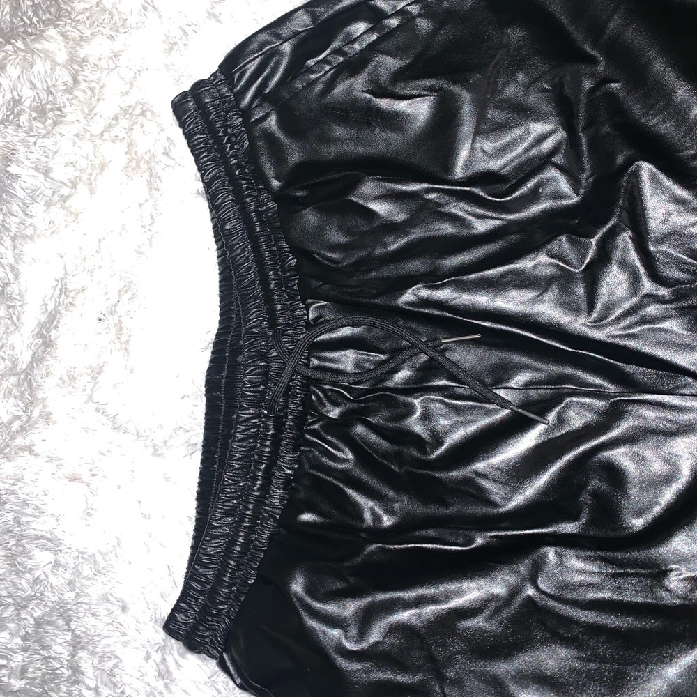Feaux Leather Black Pants - Picture 3 of 3